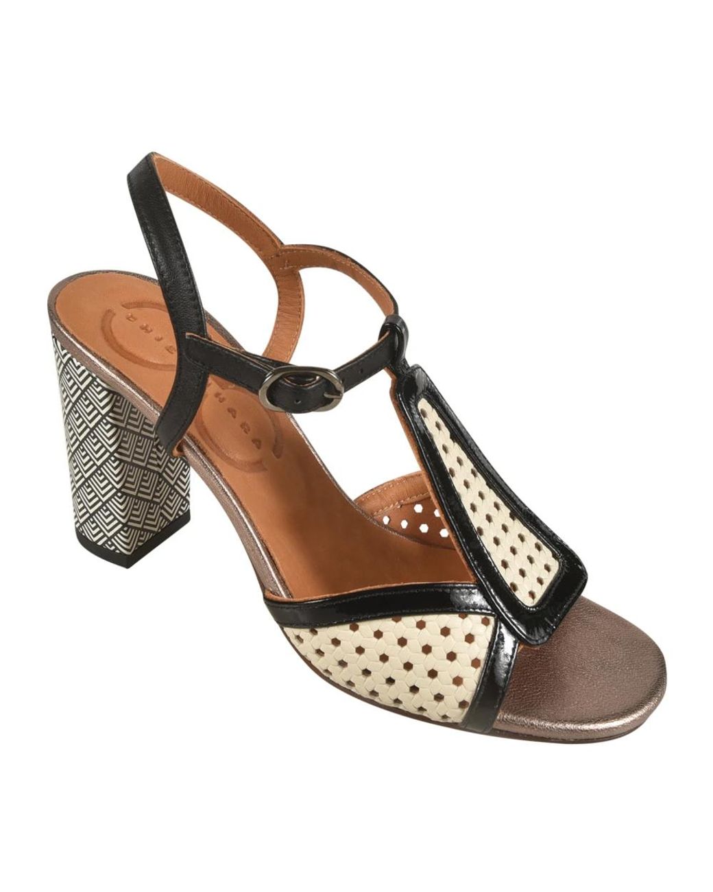 Chie Mihara Metallic High Heel Sandals