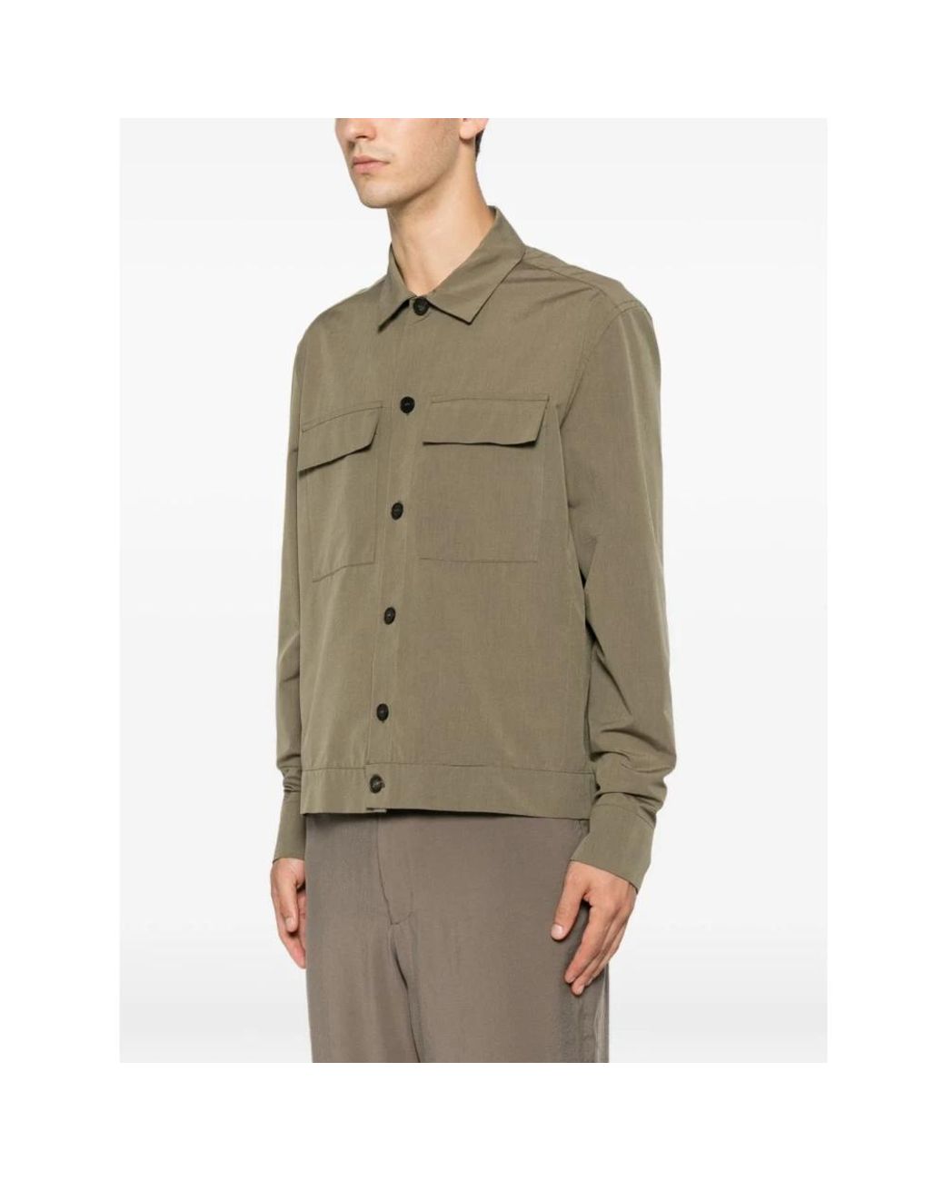 Low Brand Green Casual Shirts for men