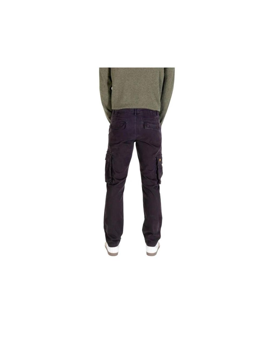 Lyle & Scott Gray Slim-Fit Trousers for men