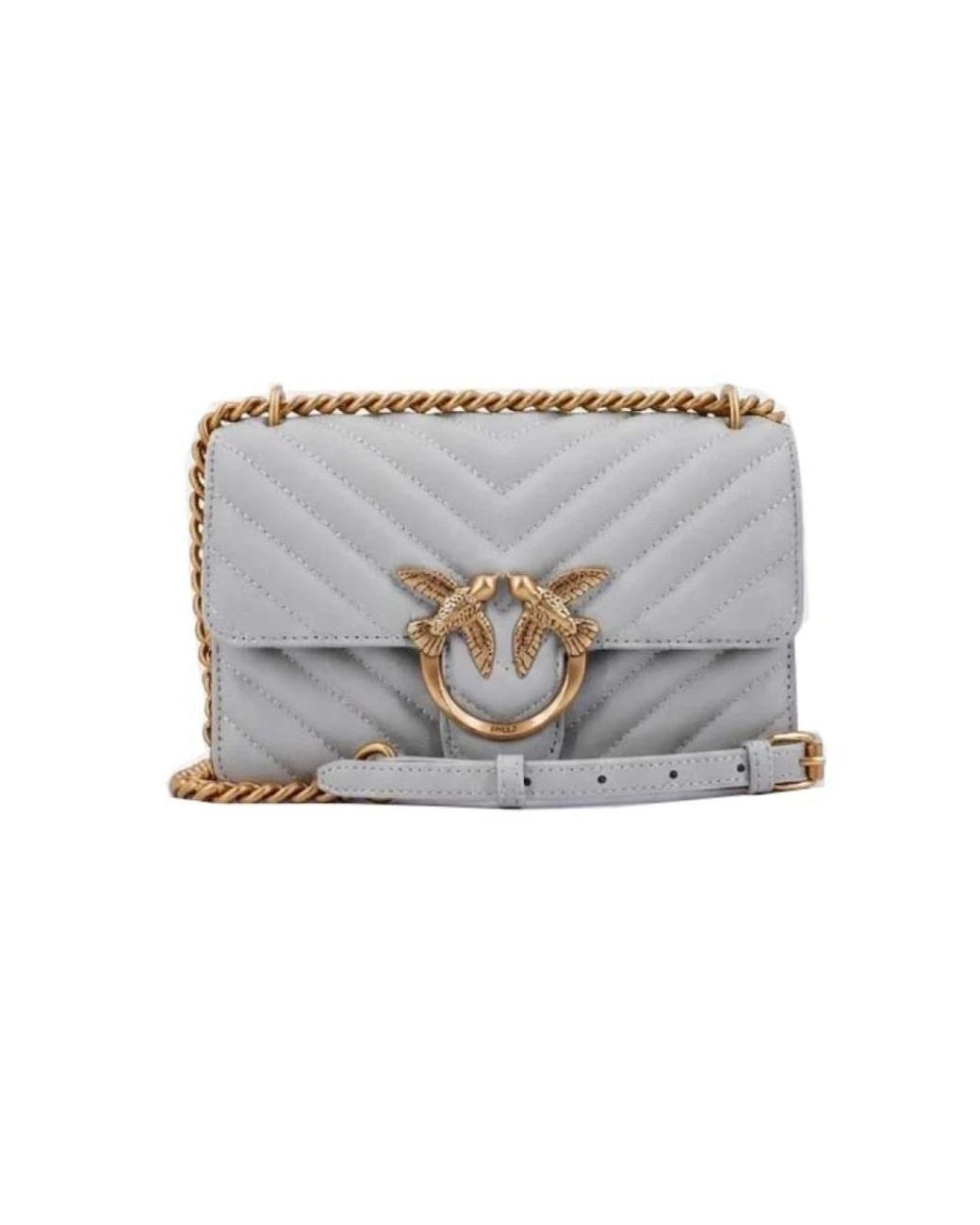 Pinko Gray Shoulder Bags
