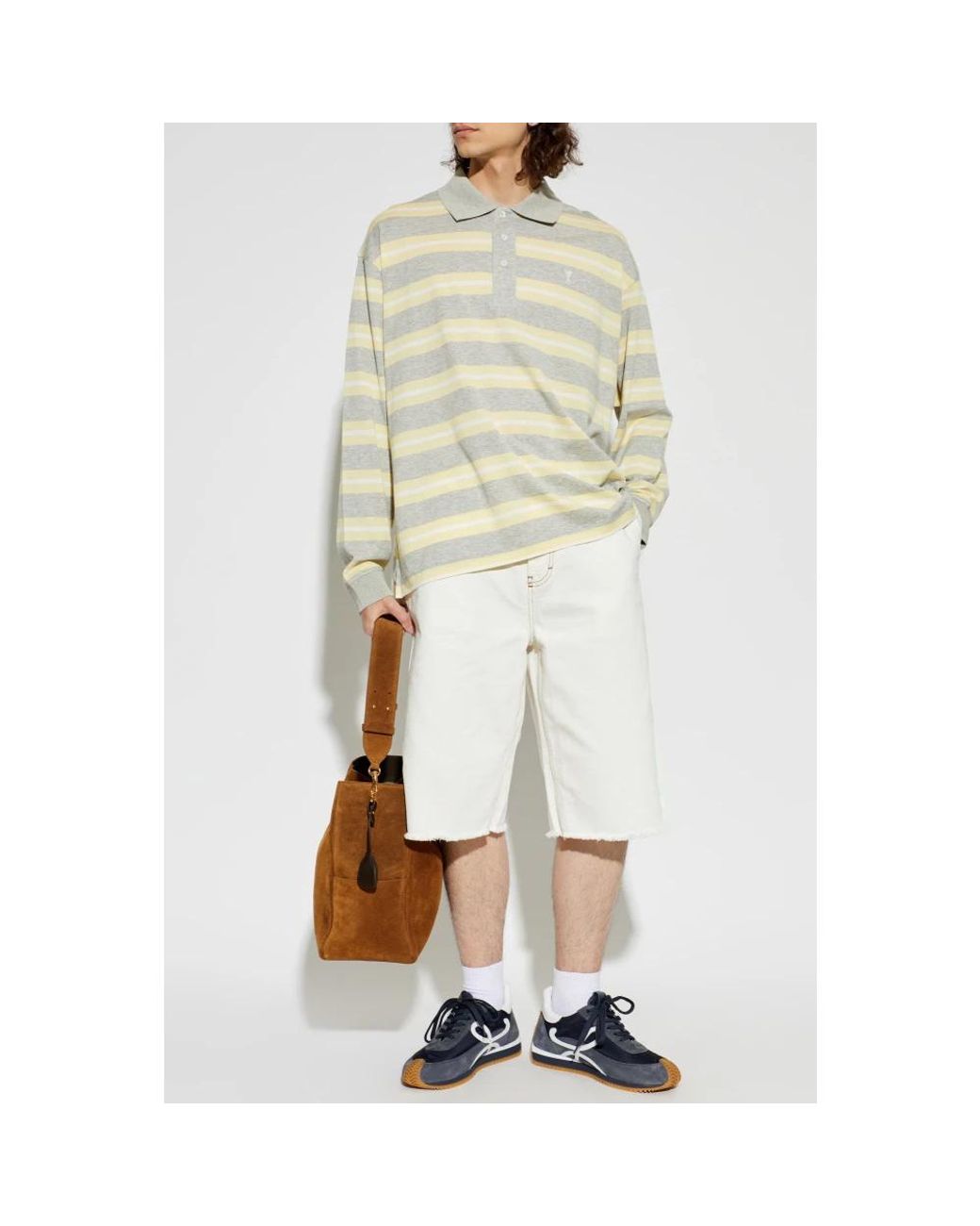 Denim Shorts di AMI in White da Uomo
