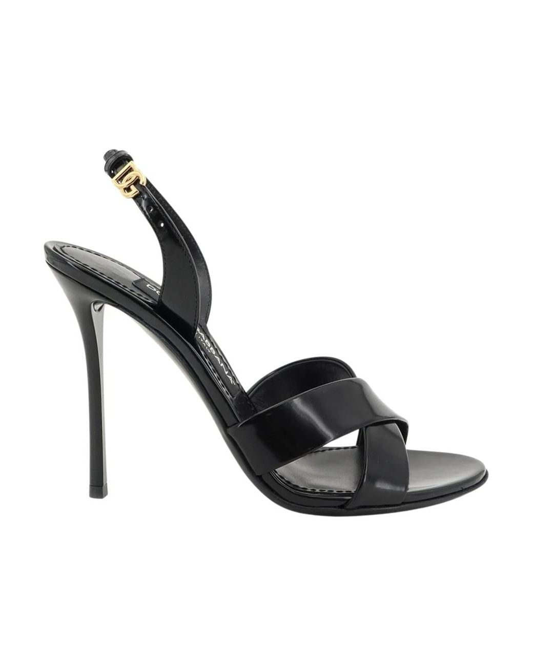 Dolce & Gabbana Black High Heel Sandals