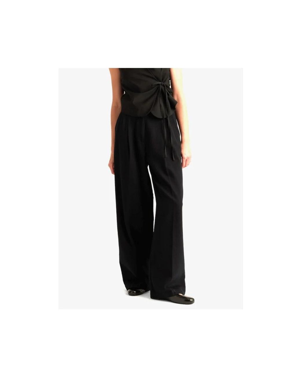 Momoní Black Wide Trousers