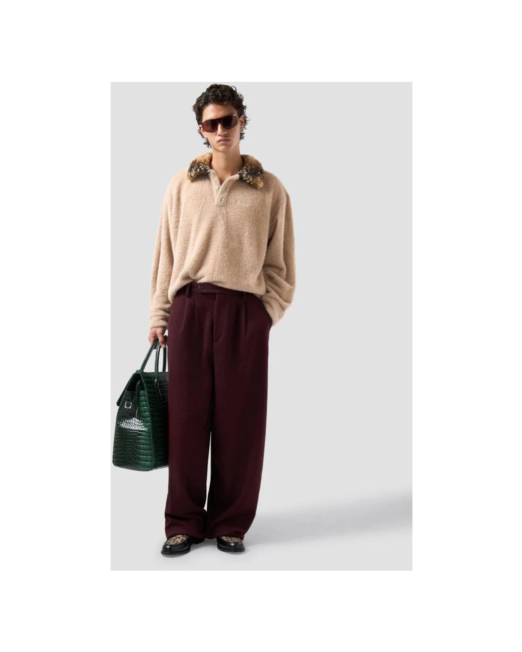 Gcds Red Wide Trousers for men