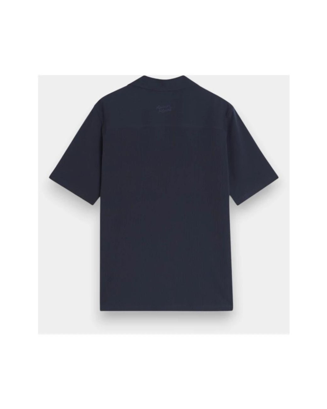 Maison Kitsuné Blue Short Sleeve Shirts for men