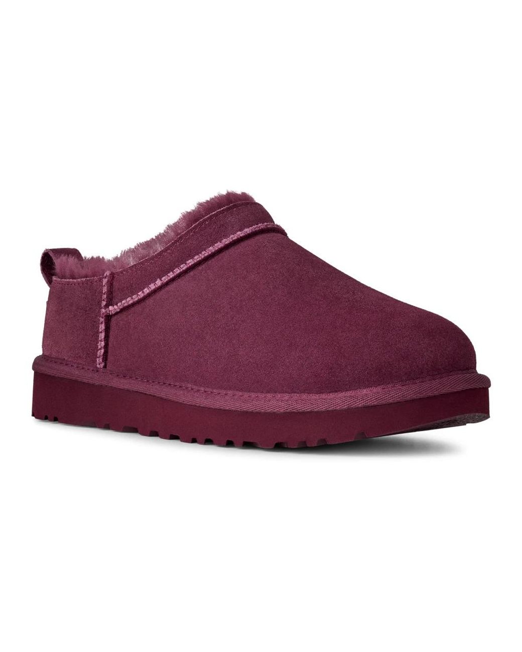Ugg Schoenen ,Paars ,Polyester Classic Micro in het Red