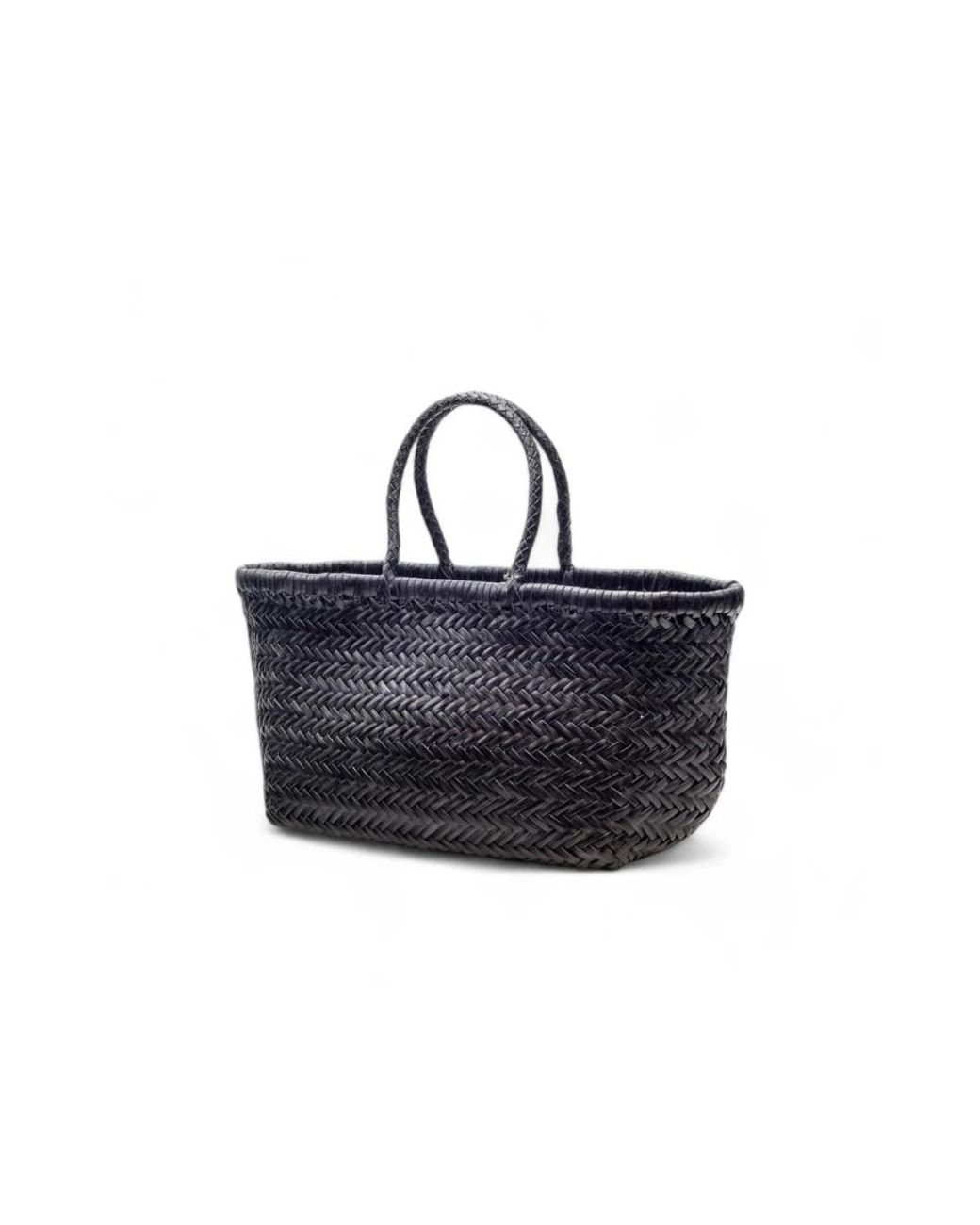 Dragon Diffusion Blue Handgewebte ledertasche
