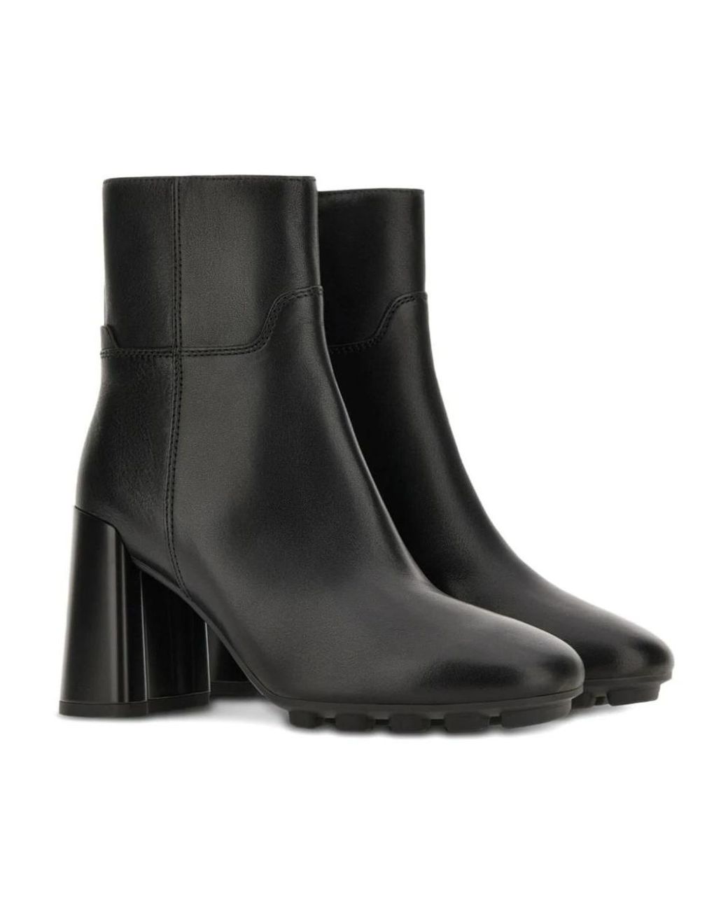 Hogan Black Heeled Boots