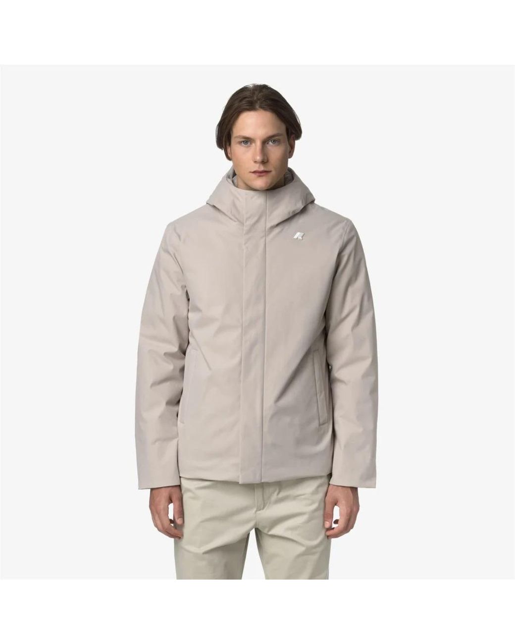 K-Way Gray Light Jackets for men