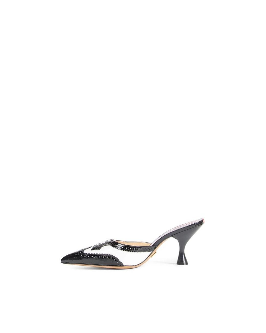 Thom Browne Metallic Heeled Mules