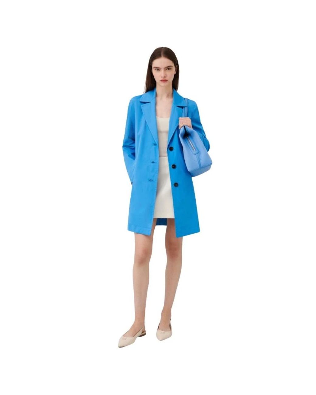 Marella Jassen ,Blauw ,Stijlvolle Trenchcoat in het Blue