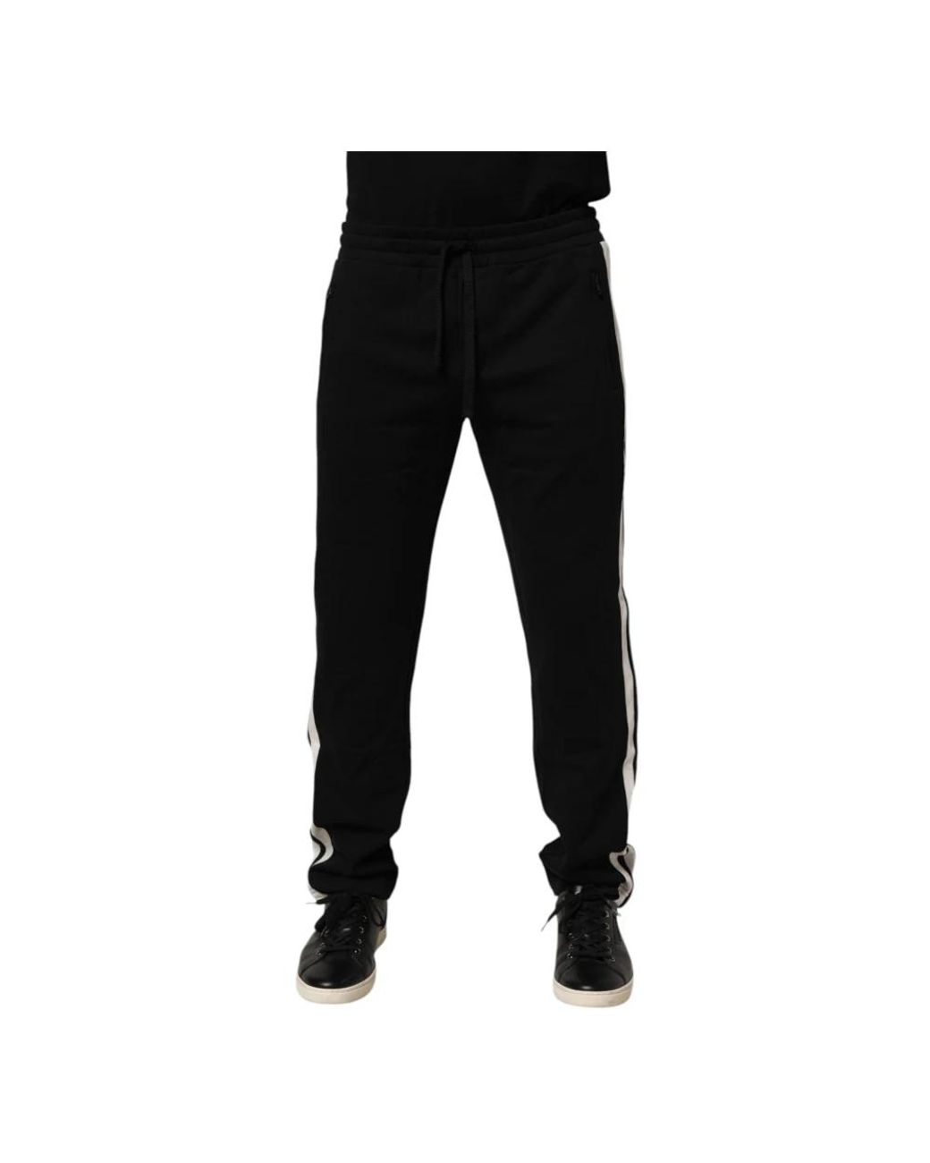 Dolce & Gabbana Broeken ,Zwart ,Katoen Jogger Pants in het Black voor heren