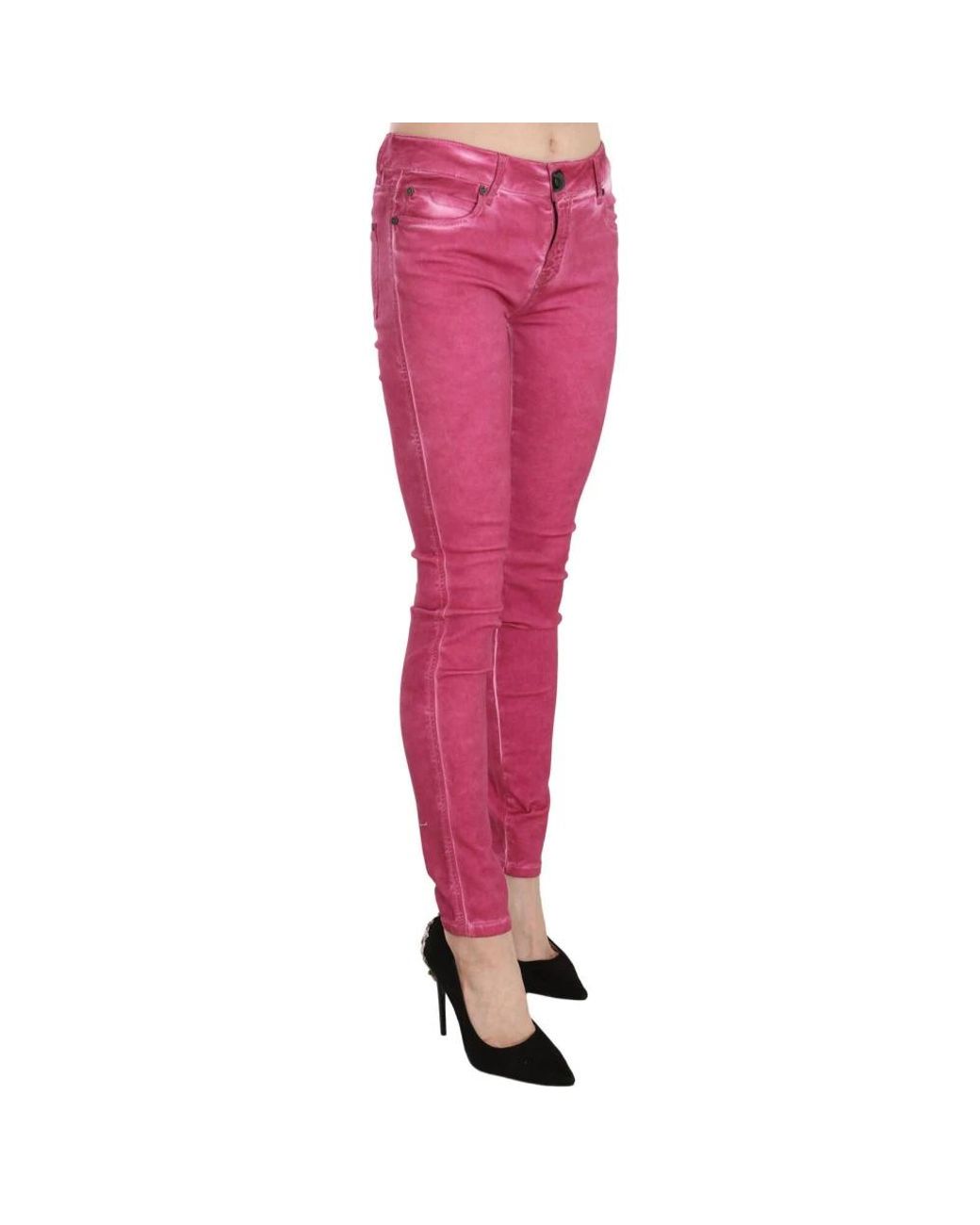 Plein Sud Pink Skinny Jeans