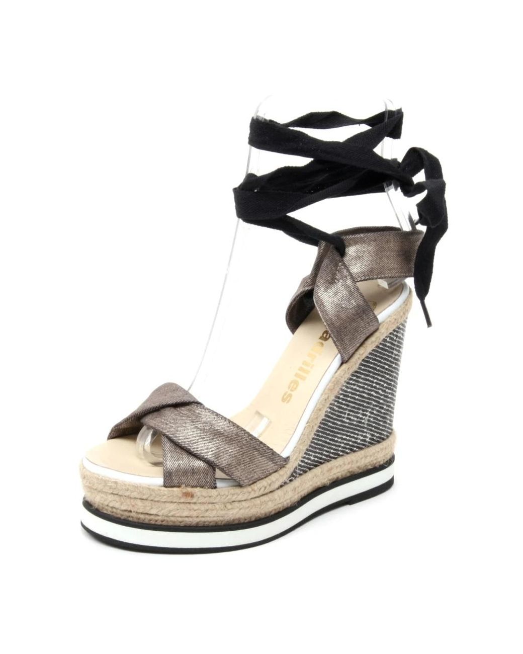 Wedges di Espadrilles in Black