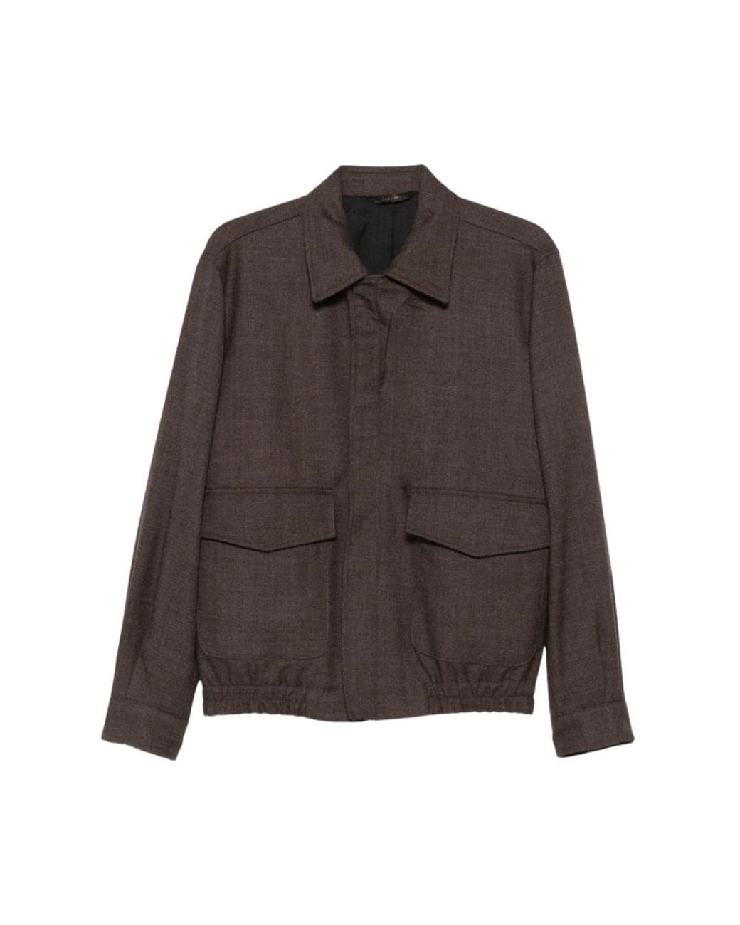 BRIGLIA Brown Light Jackets for men