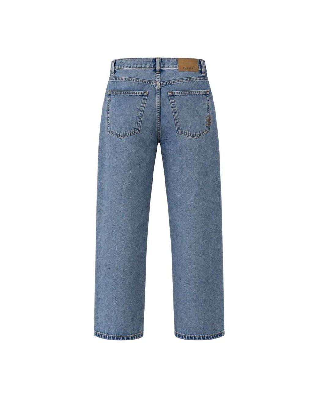 Amaranto Gerades Jeans in Blue für Herren