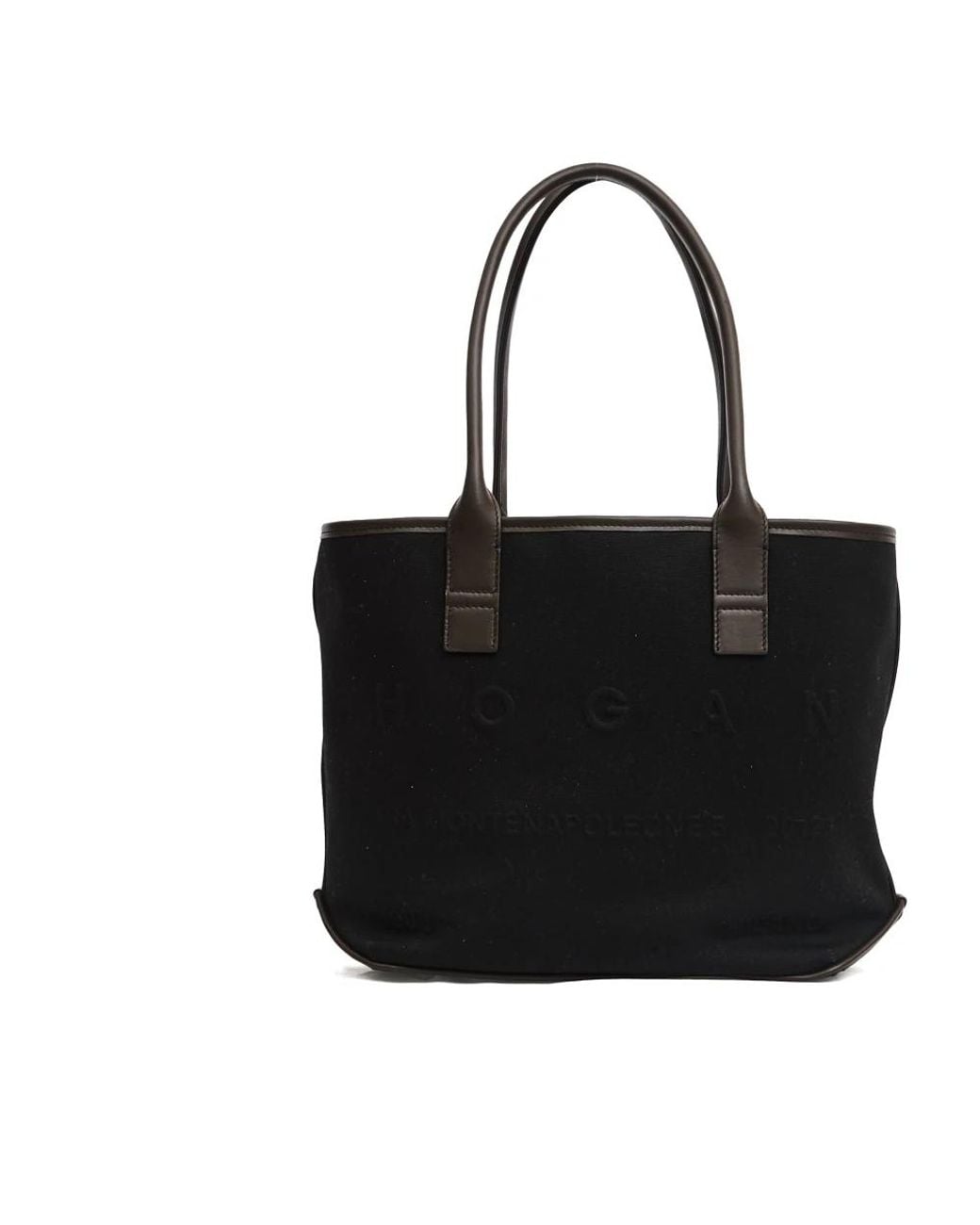Hogan Black Shopping Bags