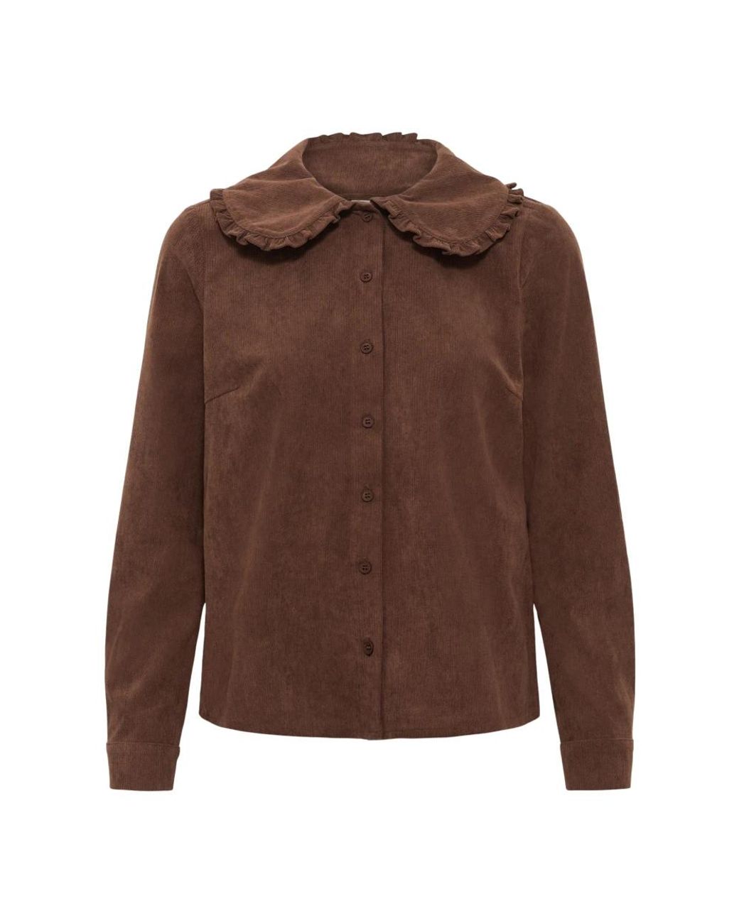 Shirts Kaffe de color Brown