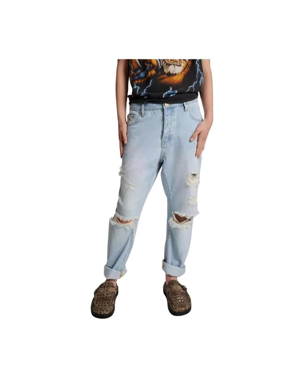 One Teaspoon Blue Loose Fit Jeans