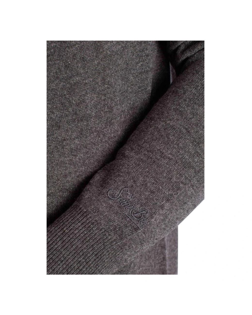 Mc2 Saint Barth Black Round-Neck Knitwear for men