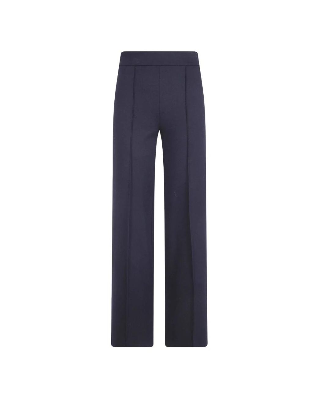 Semicouture Blue Straight Trousers