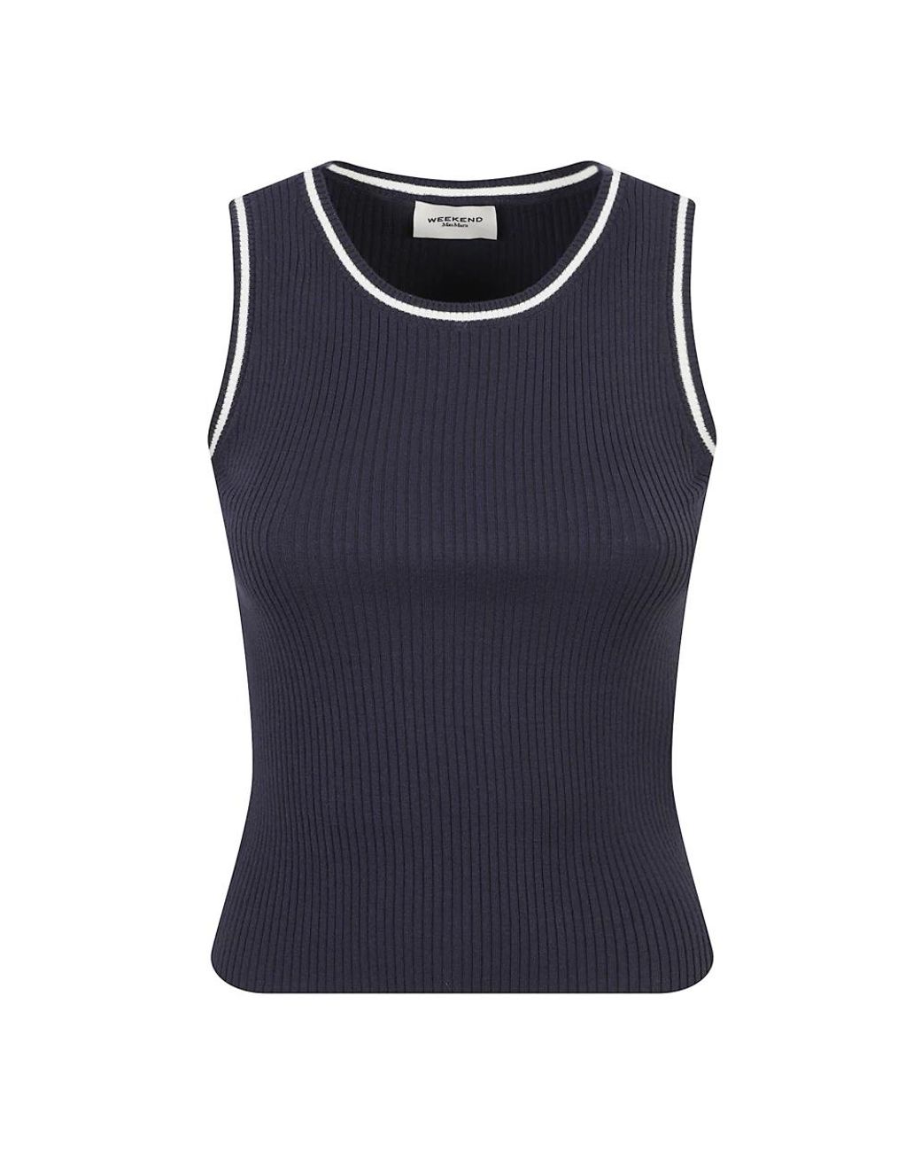 Weekend by Maxmara Blue Sleeveless Tops