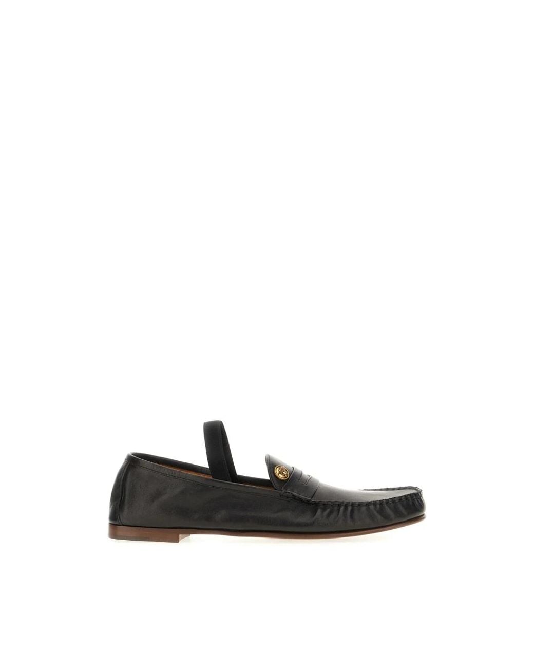 Loafers Versace pour homme en coloris Black