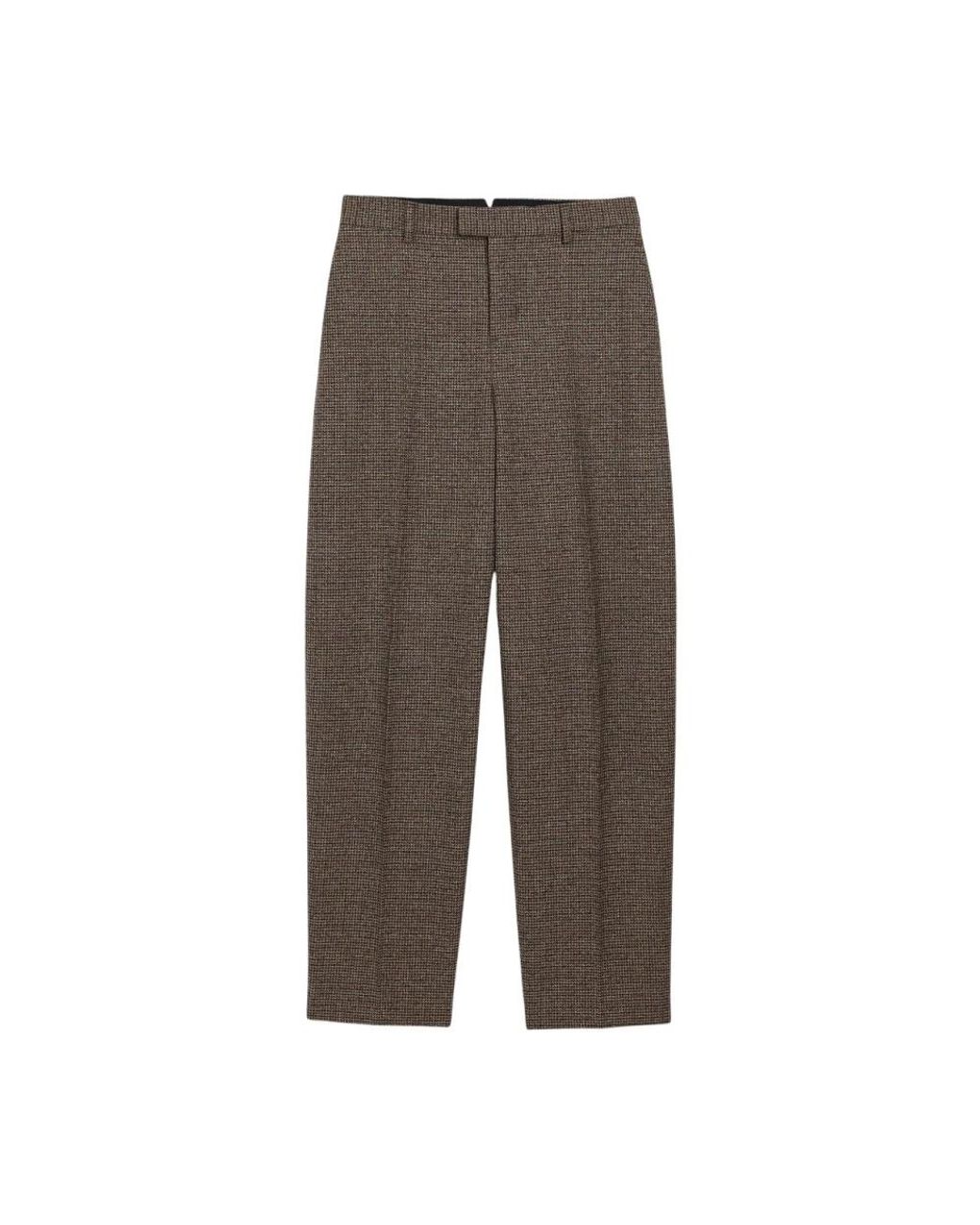 AMI Brown Cropped Trousers
