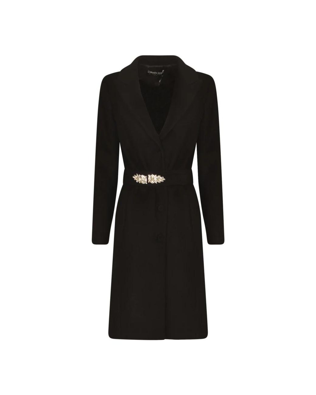Chiara Boni Black Belted Coats