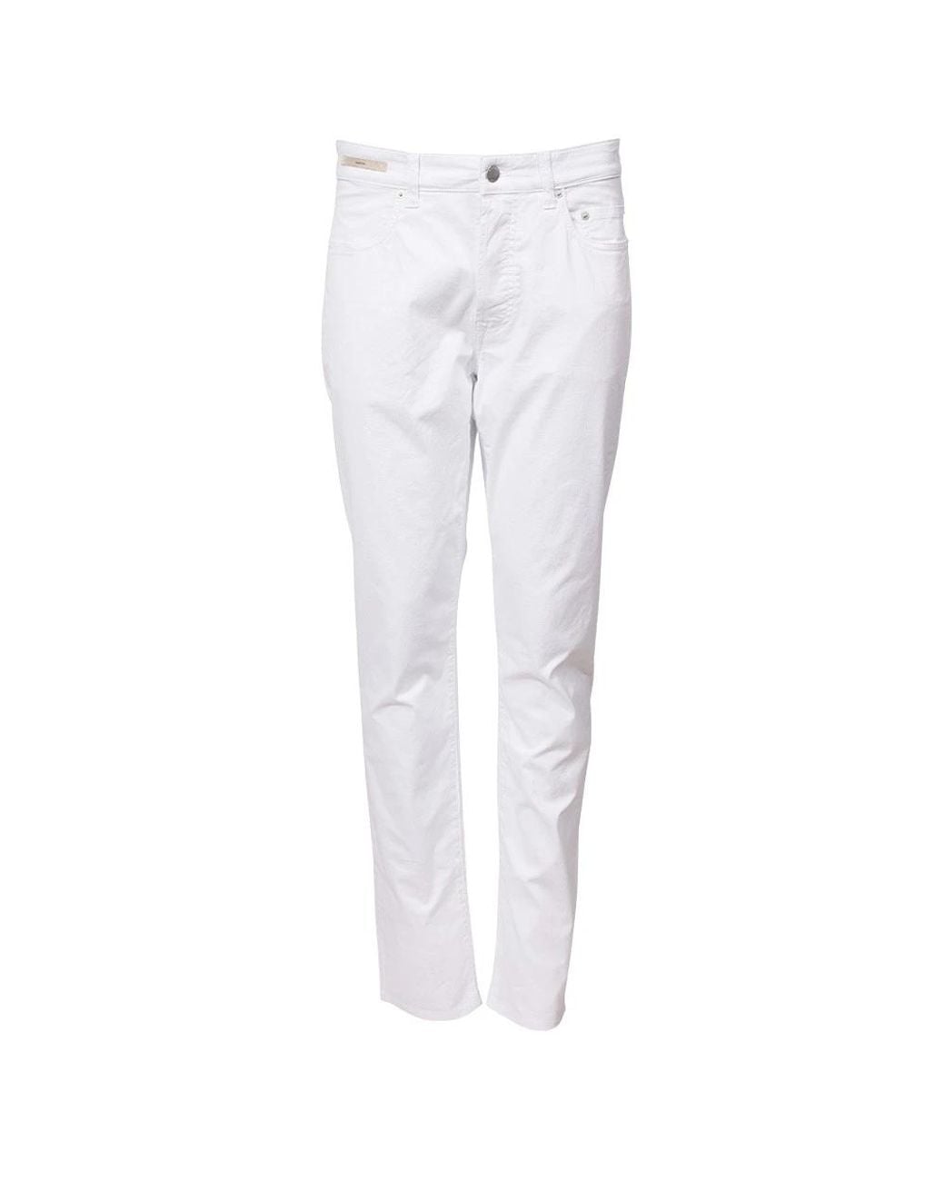 Siviglia White Straight Fit Jeans for men