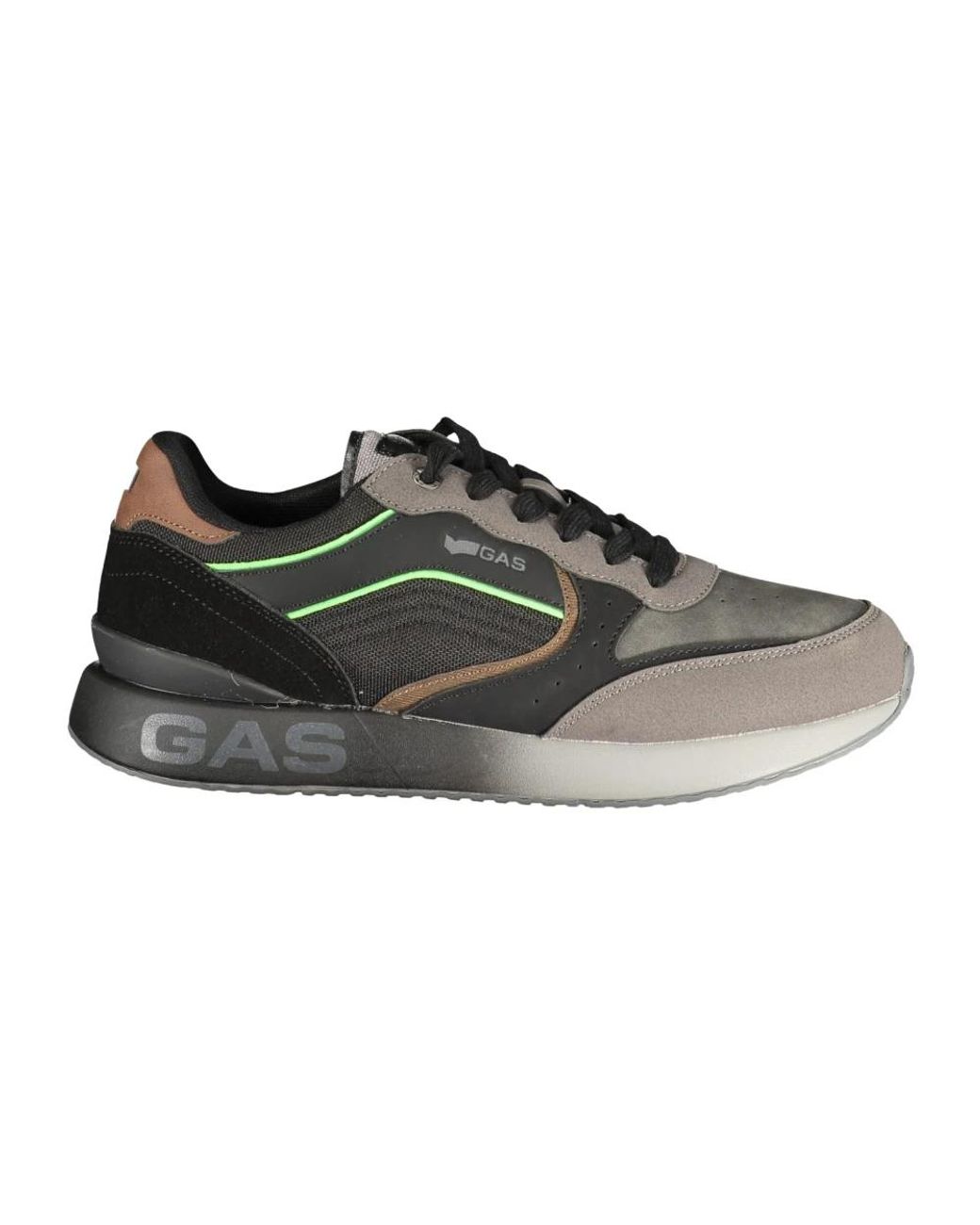 Gas Black Sneakers for men