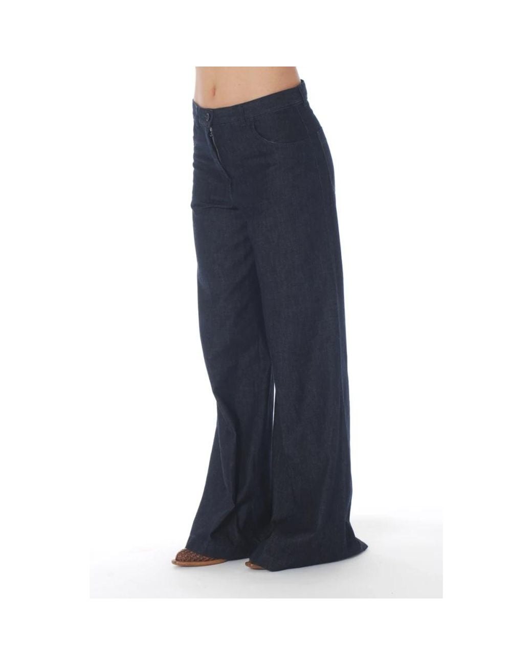 Aspesi Blue Wide Jeans