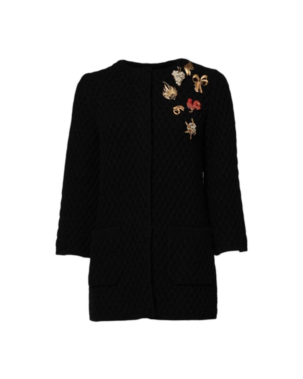 Dolce & Gabbana Black Cashmere Knitwear