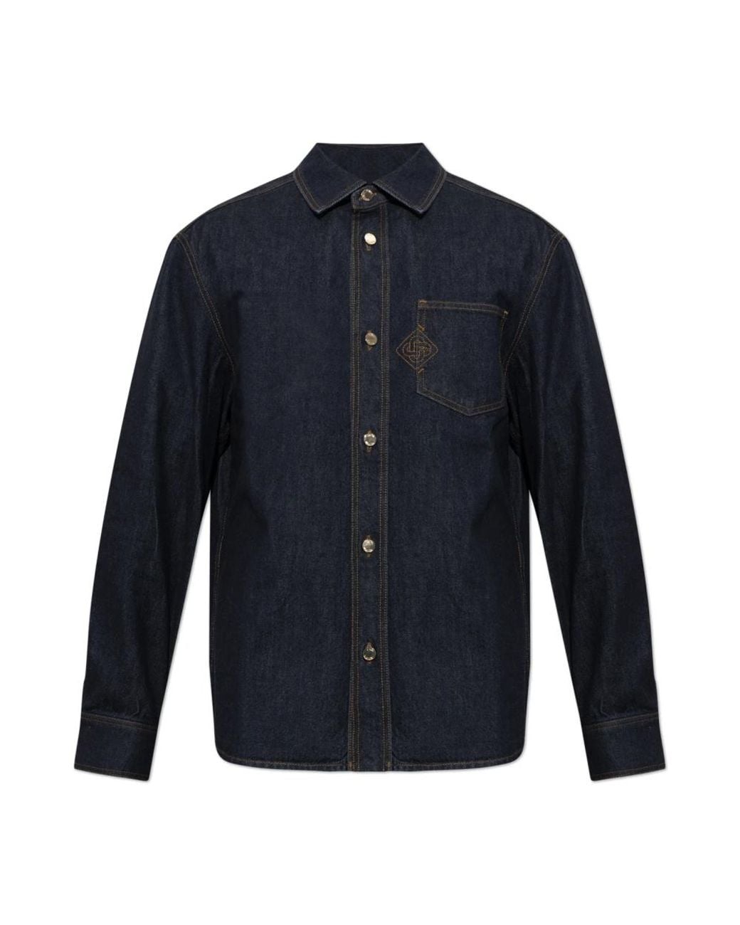 Casablanca Blue Denim Shirts for men