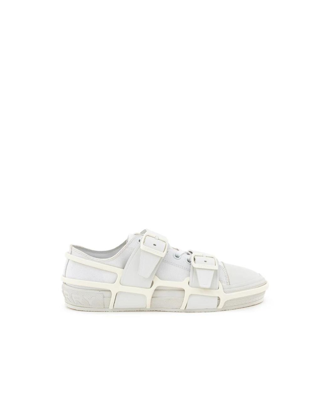 Burberry White Arthur Bucklestrap Sneaker for men