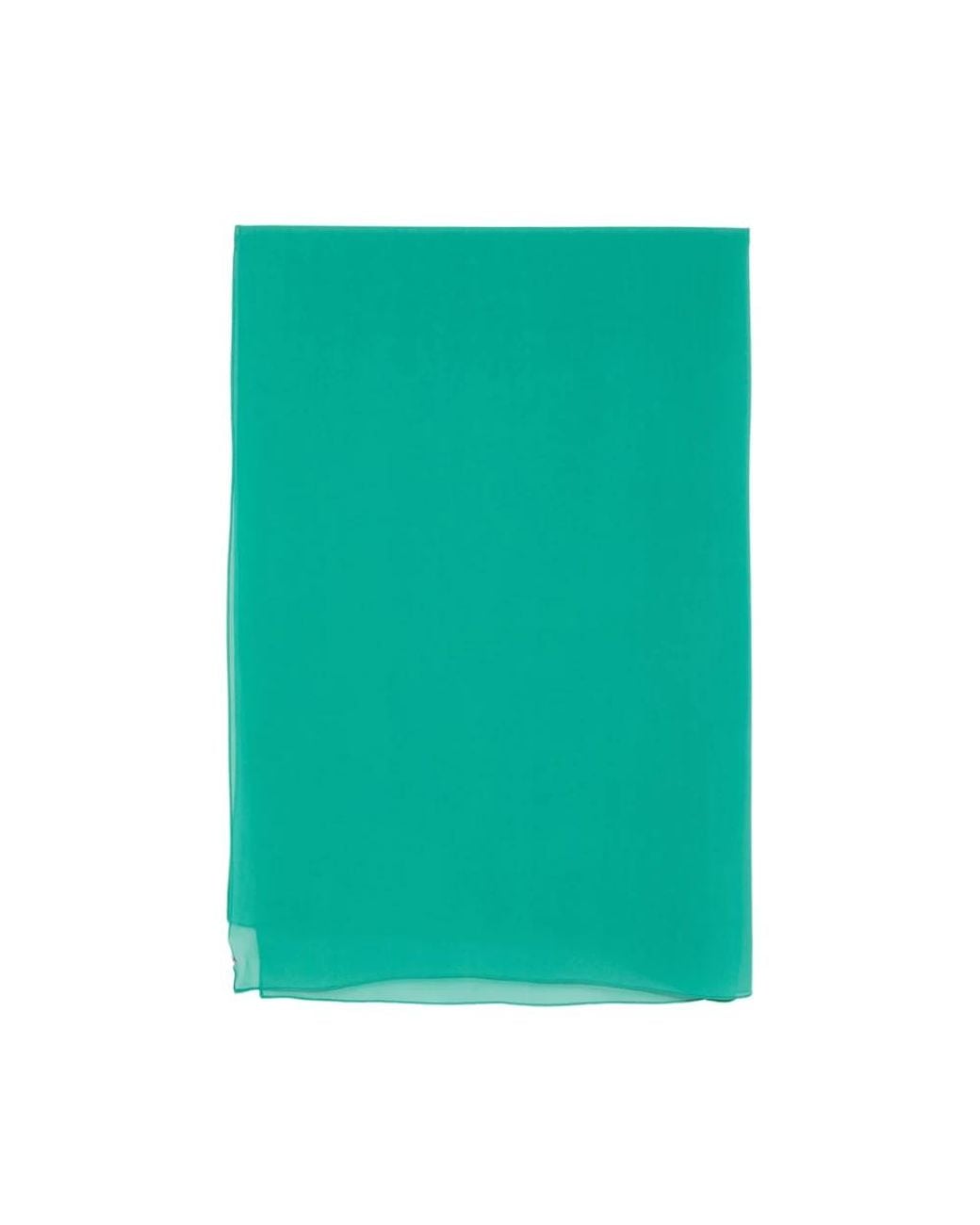Max Mara Green Silky Scarves