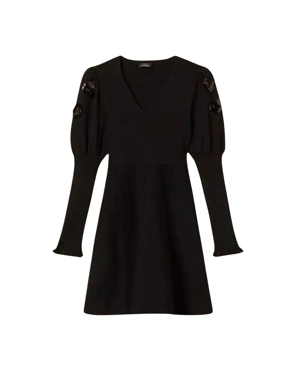 Twinset Black Knitted Dresses
