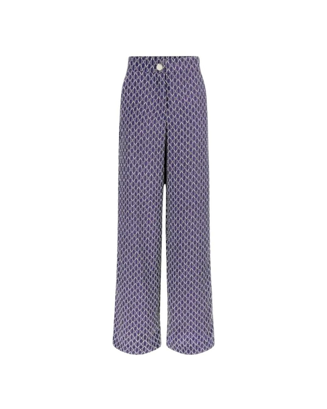 Guess Logo Print Broek in het Purple