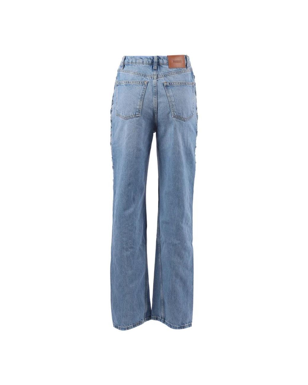 ROTATE BIRGER CHRISTENSEN Blue Straight Fit Jeans