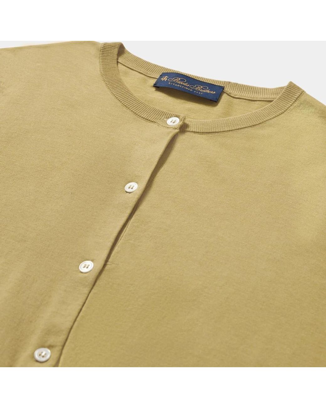 Cardigans Brooks Brothers de color Yellow