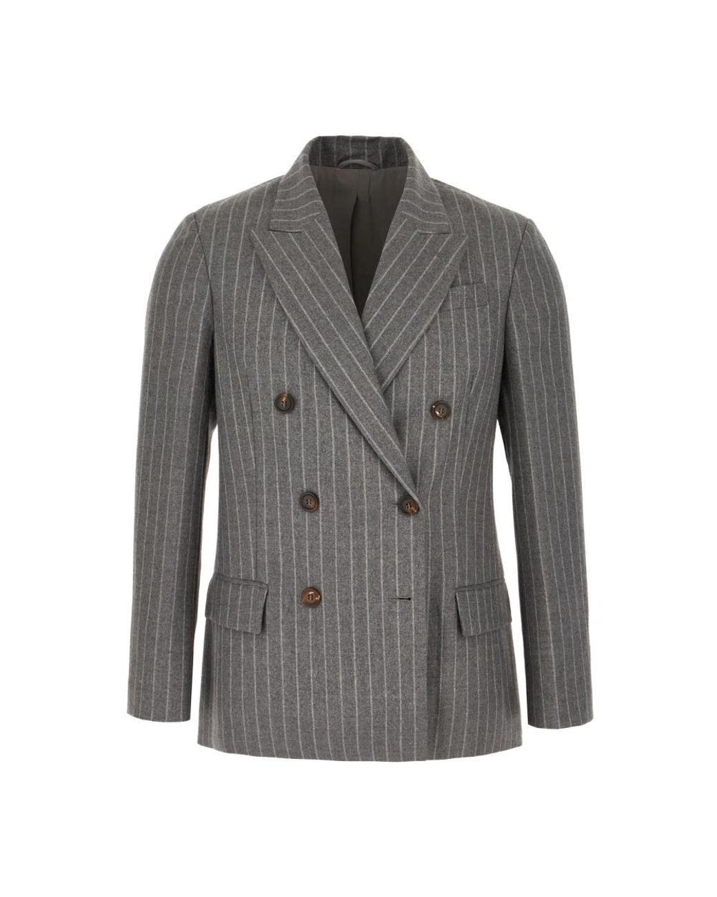 Brunello Cucinelli Gray Blazers