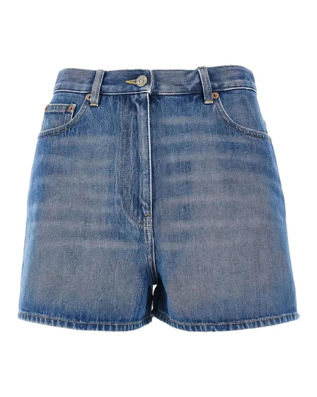 Valentino Blue Denim Shorts