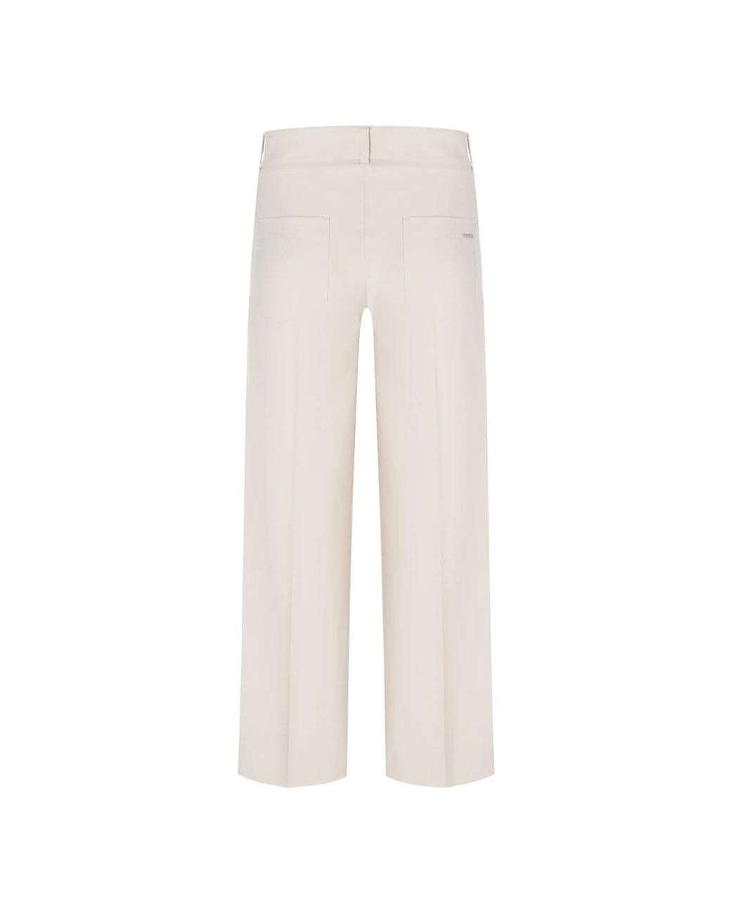 Cambio White Wide Trousers
