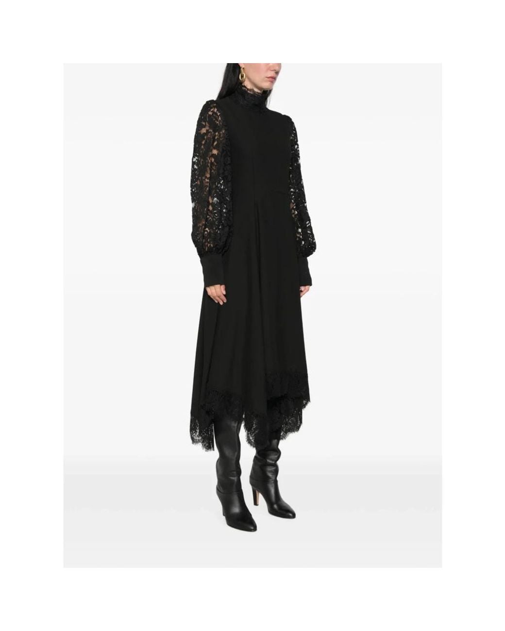 Ermanno Scervino Black Midi Dresses