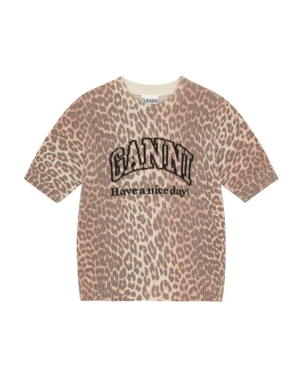 Ganni Natural T-Shirts