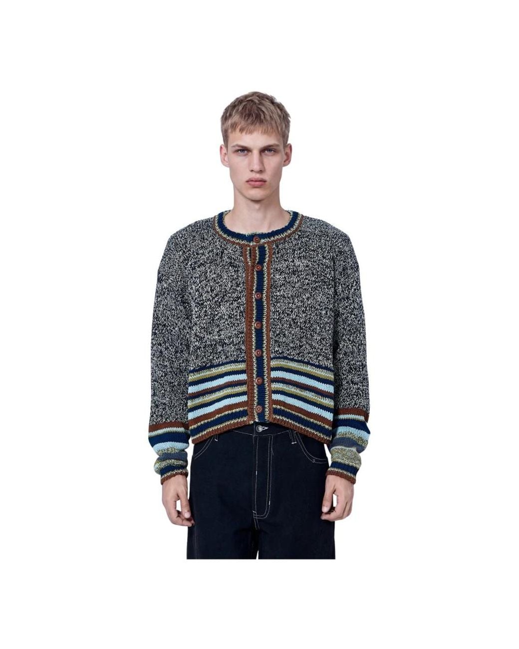 STORY mfg. Blue Cardigans for men