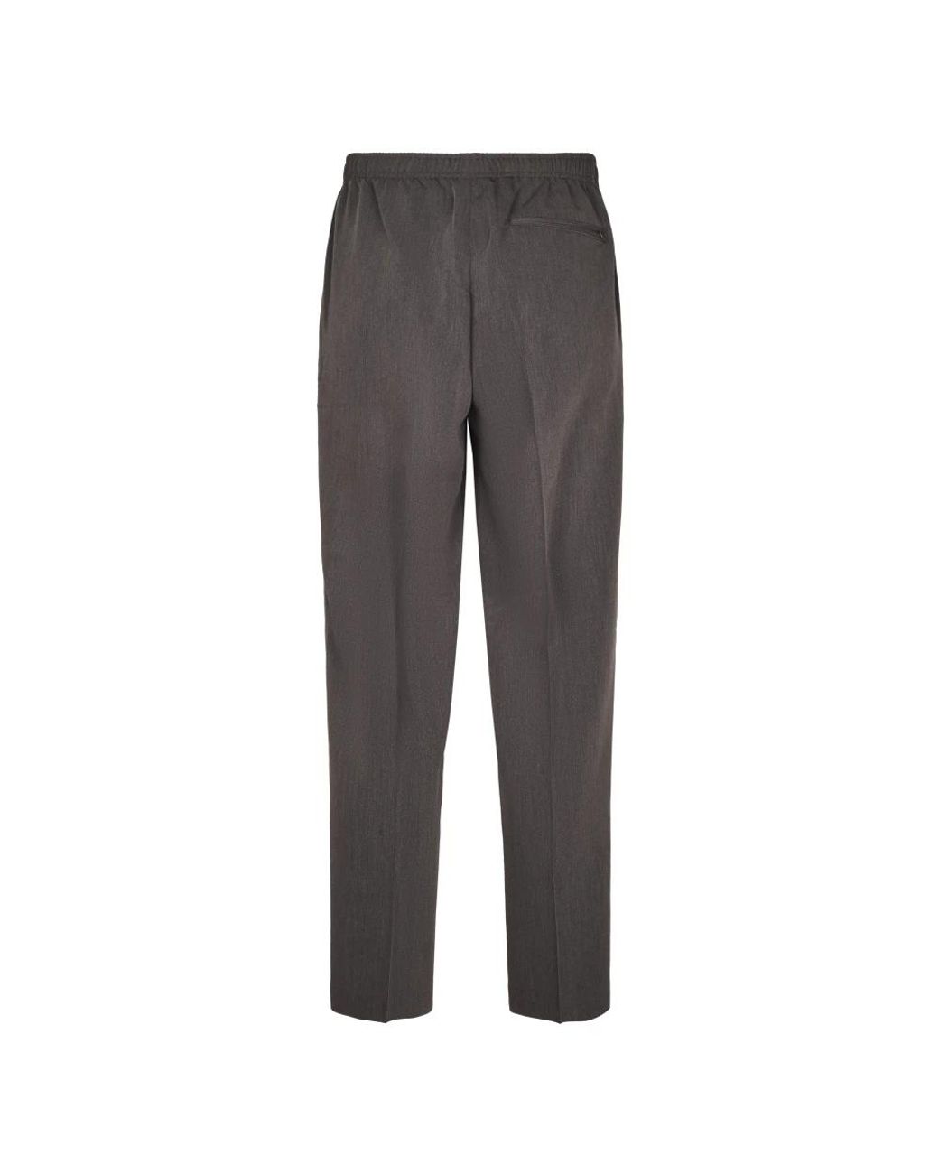 Cellar Door Gray Straight Trousers for men