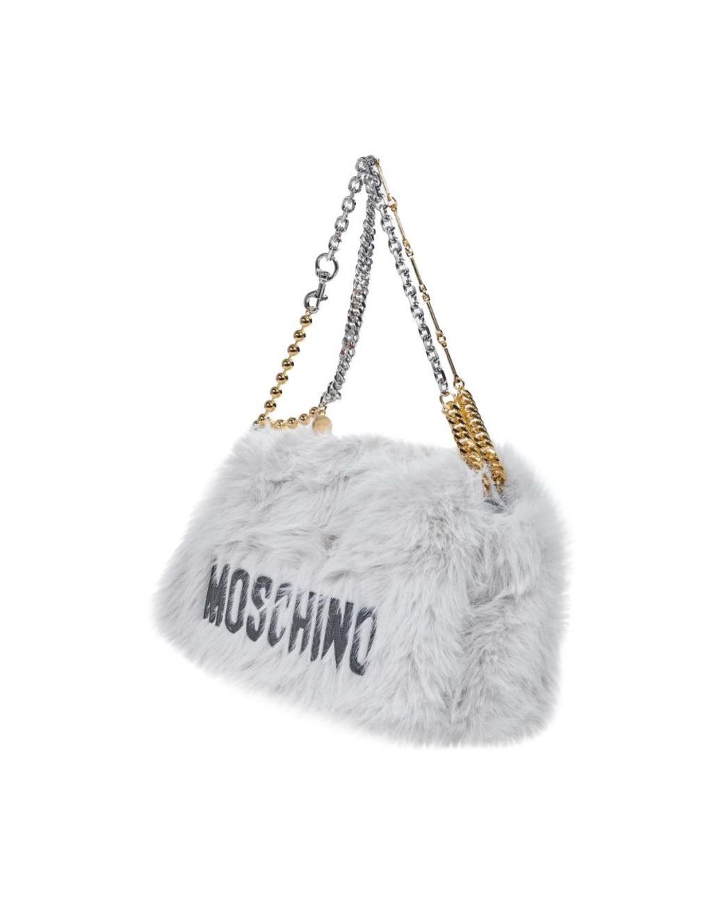 Moschino Gray Shoulder Bags