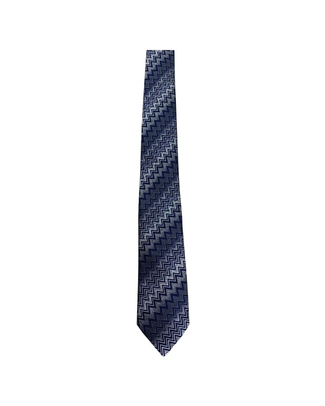 Ties Missoni de hombre de color Blue
