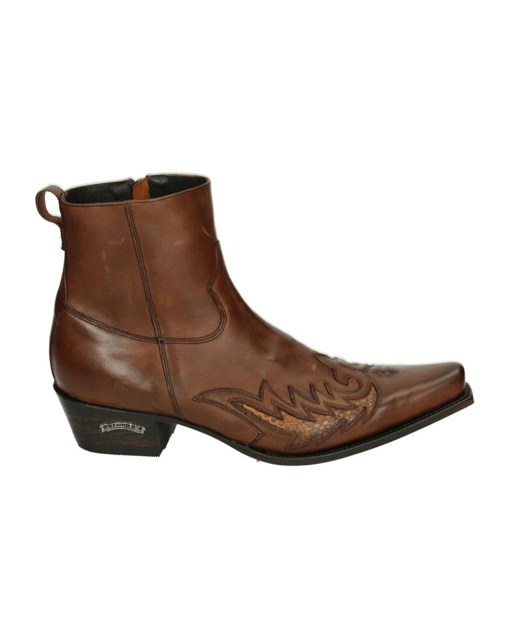 Sendra Herren Lederstiefel in Brown für Herren